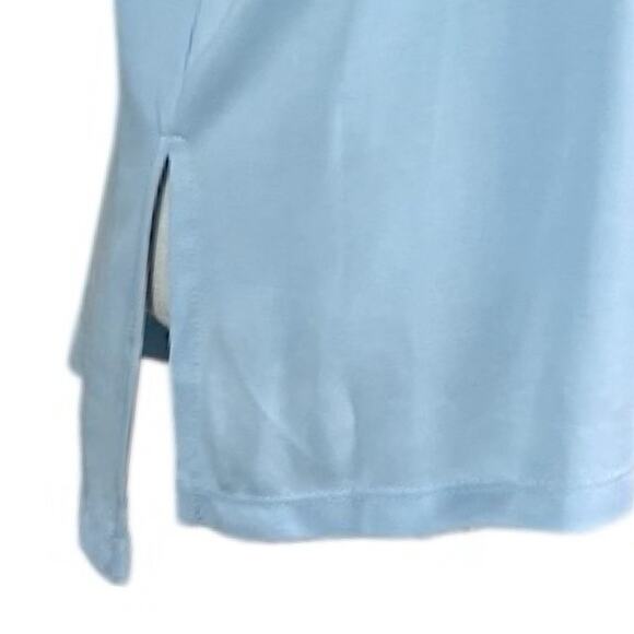 Stylus Women’s Top Pullover Crew Neck Rolled Sleeve Light Baby Blue Size Large - Picture 11 of 14